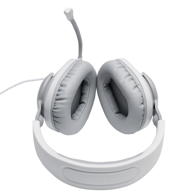 JBL Quantum 100 - White - Wired over-ear gaming headset with flip-up mic - Detailshot 5 image number null